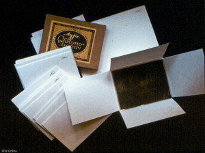 Four flaps folders for glass plate photographs