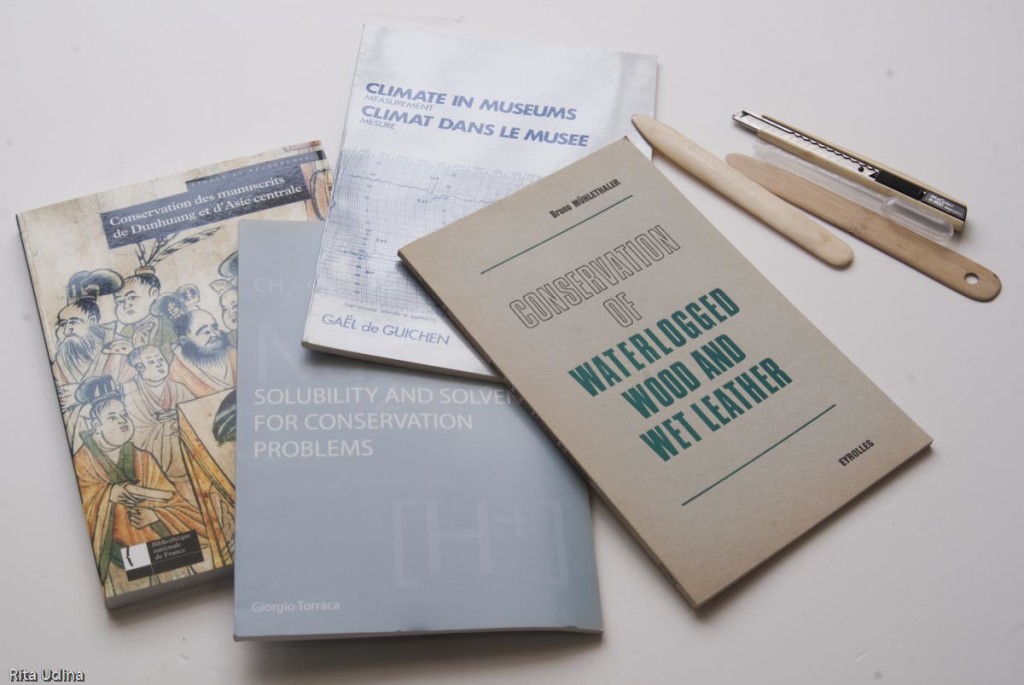 Llibres de conservació i restauació comprats a l'ICCROM