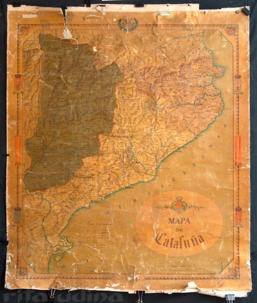 Mapa de Catalunya abans de la restauració