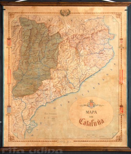 Mapa de Catalunya després de la restauració